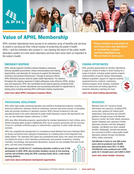 thumbnail of APHL membership brochure