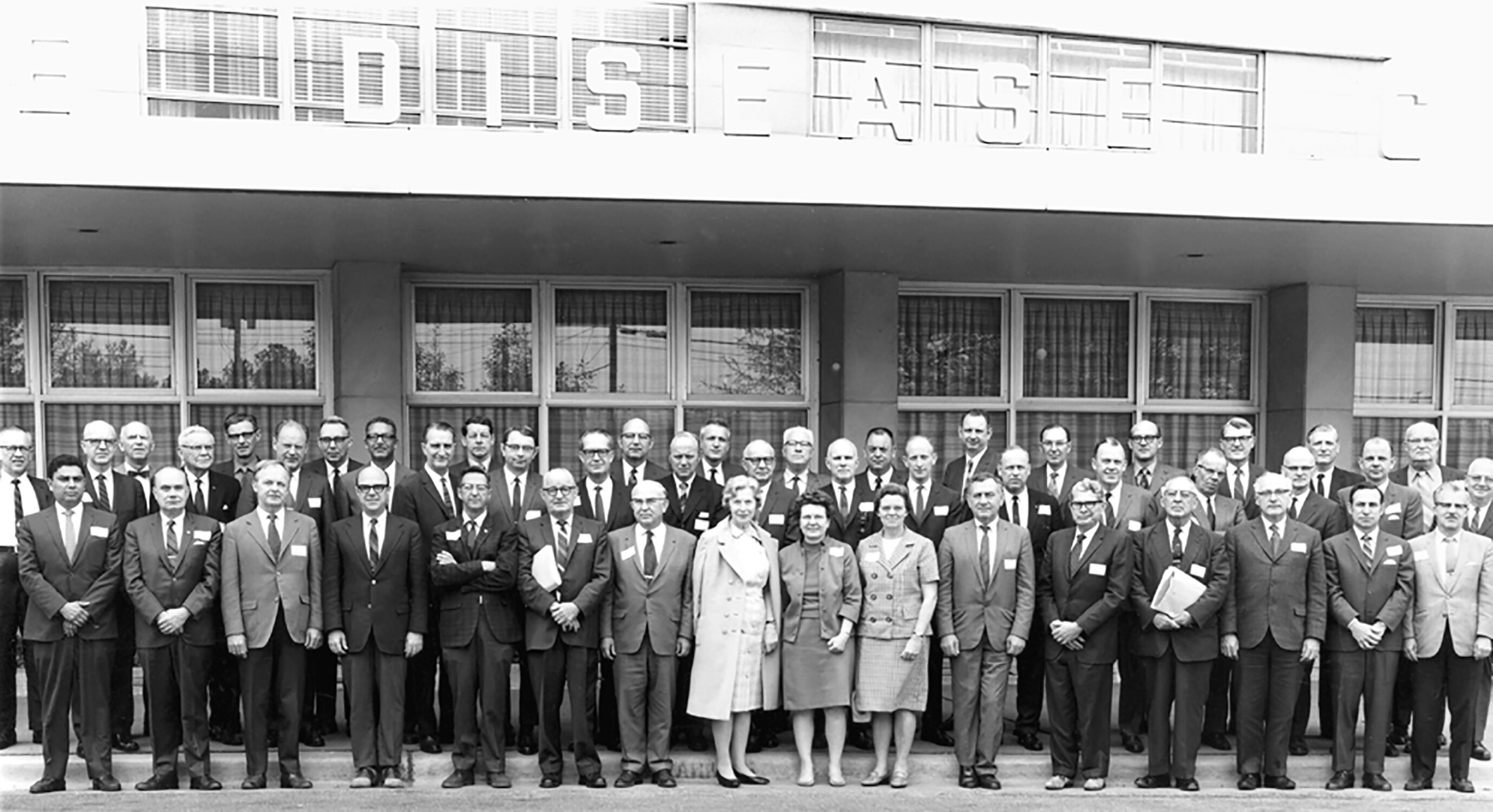 ASTPHLD membership outside of CDC headquarters in 1970