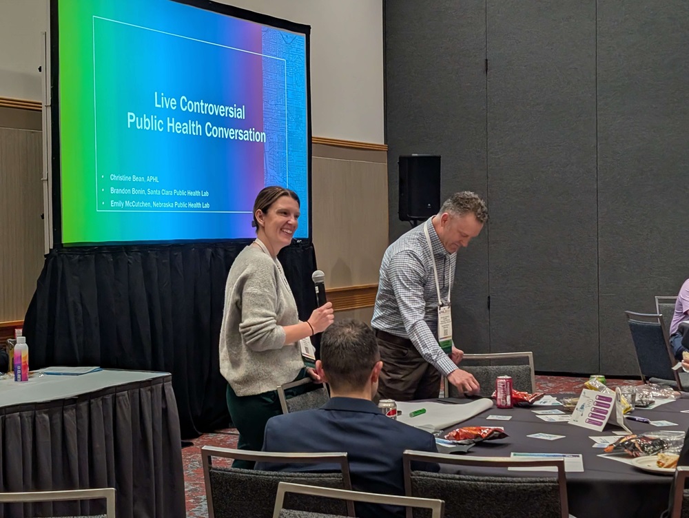 ELAN at the APHL Leadership Programs Alumni Luncheon during the APHL 2025 Annual Conference. The session focused on communicating controversial public health topics.