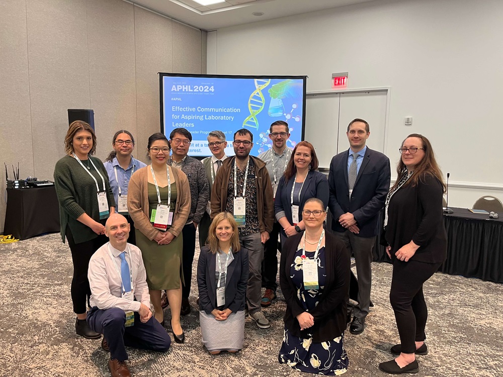 ELP Cohort 17 members gather for a group photo after their roundtable session at APHL 2024 Annual Conference.