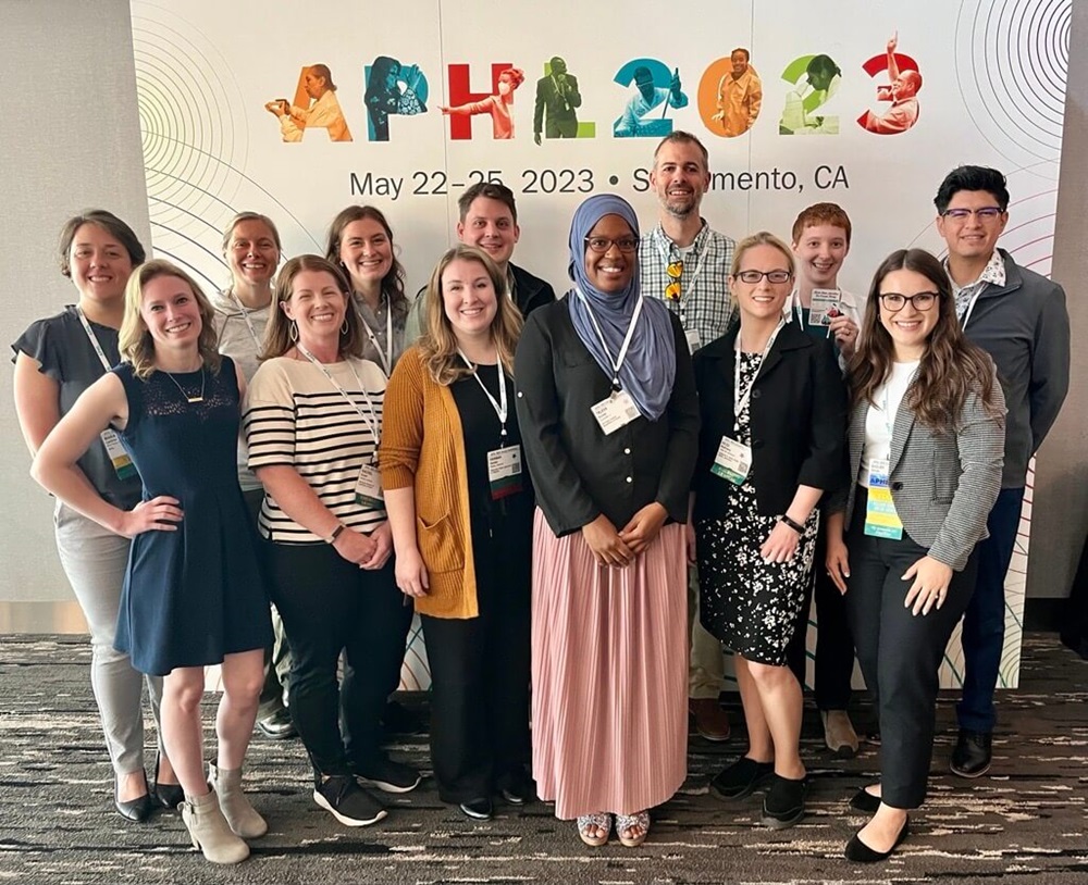 Emerging Leader Program Cohort 16 members gather for a group photo at the APHL 2023 Annual Conference.