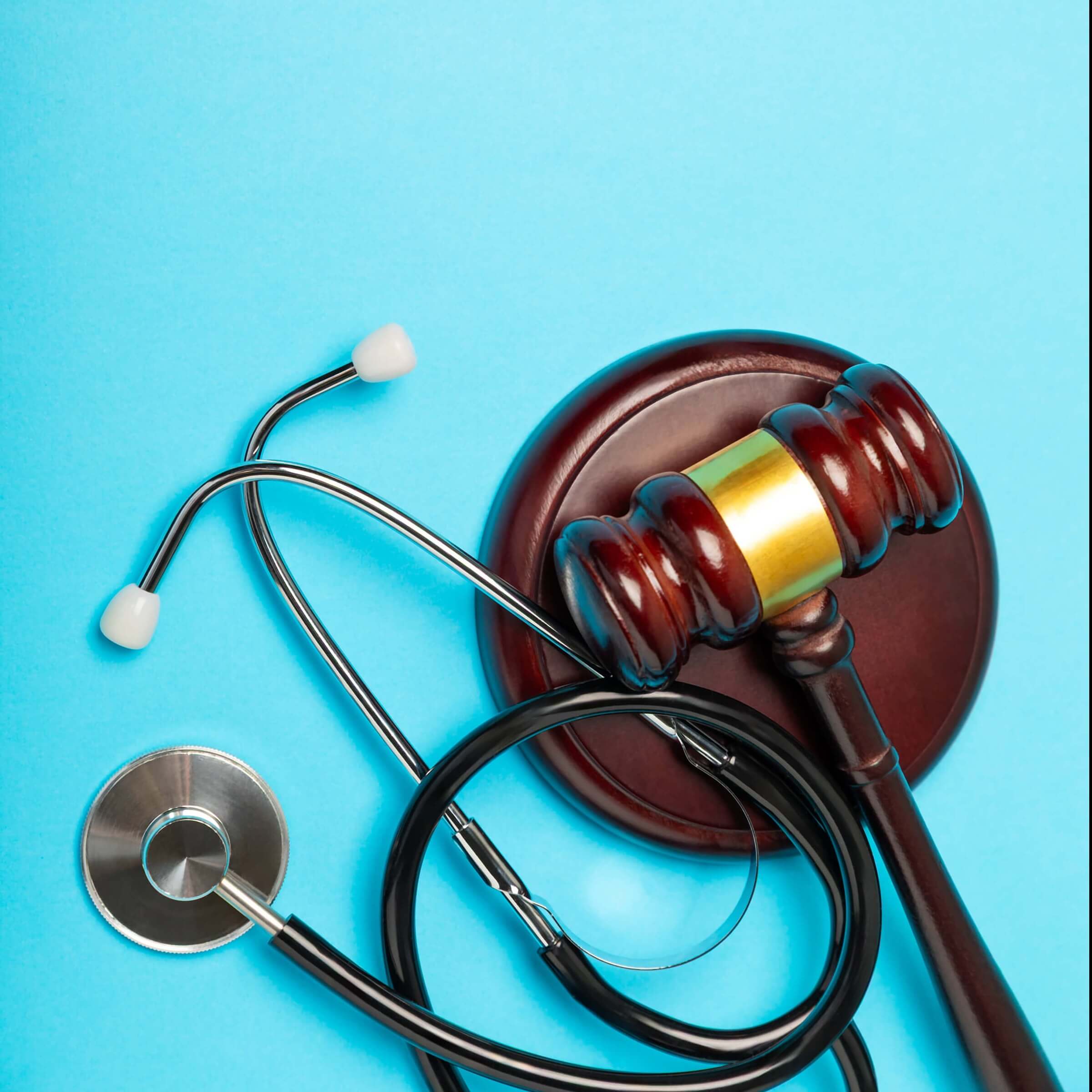 gavel and stethoscope