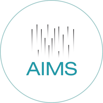 AIMS logo in circle